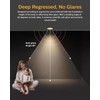 Adetu 4 Inch Anti-Glare LED Downlight,Dimmable Ceiling Light with 5CCT