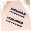 Healeved 48pcs Black Gradient Shade Nail Sticker Full Cover Fake