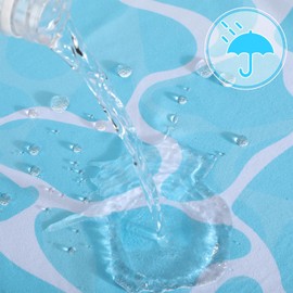 SmoothNovelty 6 Pcs Stretch Patio Cushion Covers Patio Outdoor Cushion Covers Waterproof Outdoor Cushion Covers Replacement Couch Slipcover 20-27inch Water Wave Sofa Covers for Furniture (Cover Only)