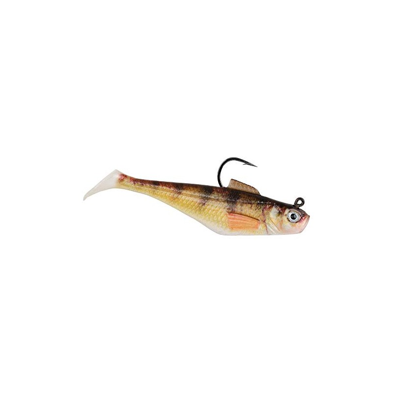 PowerBait Pre-Rigged Swim Shad HD Yellow Perch 1/8 oz