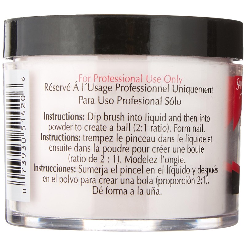 Supernail Nail Powder, Pink, 4 Ounce