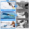 Car Ice Scraper with Broom, 3-in-1 Removable Ice Scraper, Car