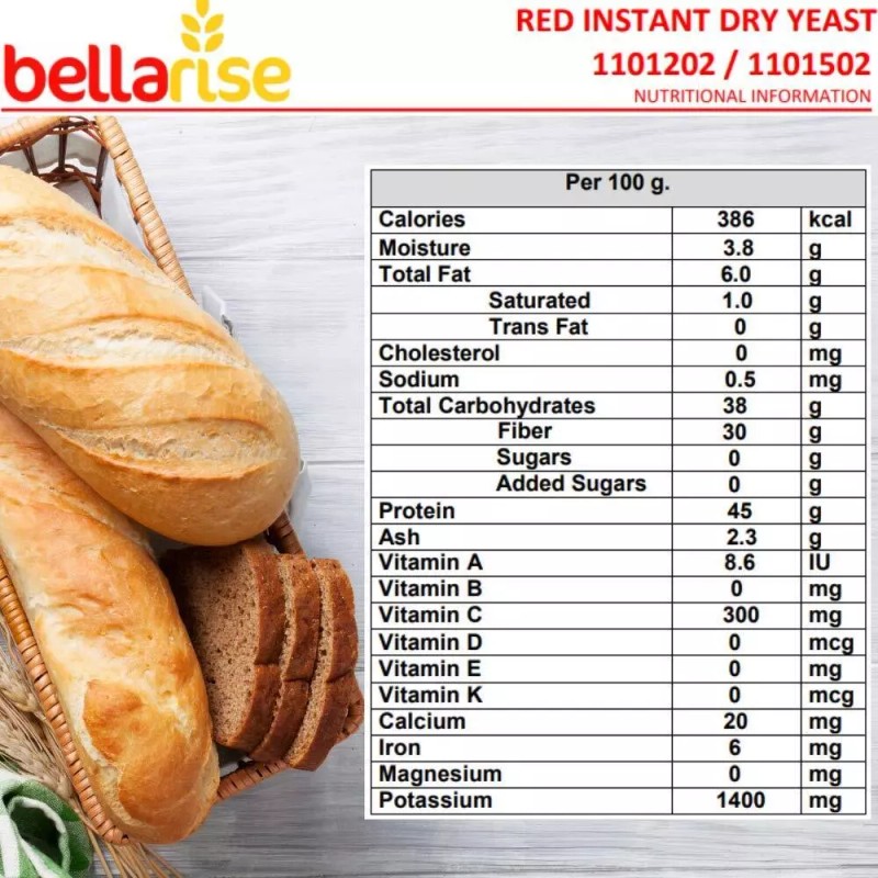 Bellarise Instant Dry Red Yeast Fast Acting Total 16 OZ~PACK