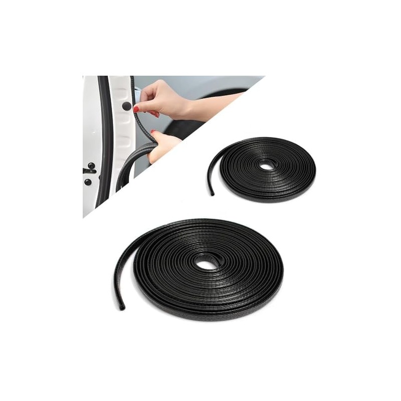 Protector Borde Puerta Auto Sello Hule Moldura Antirrayas Universal 10m