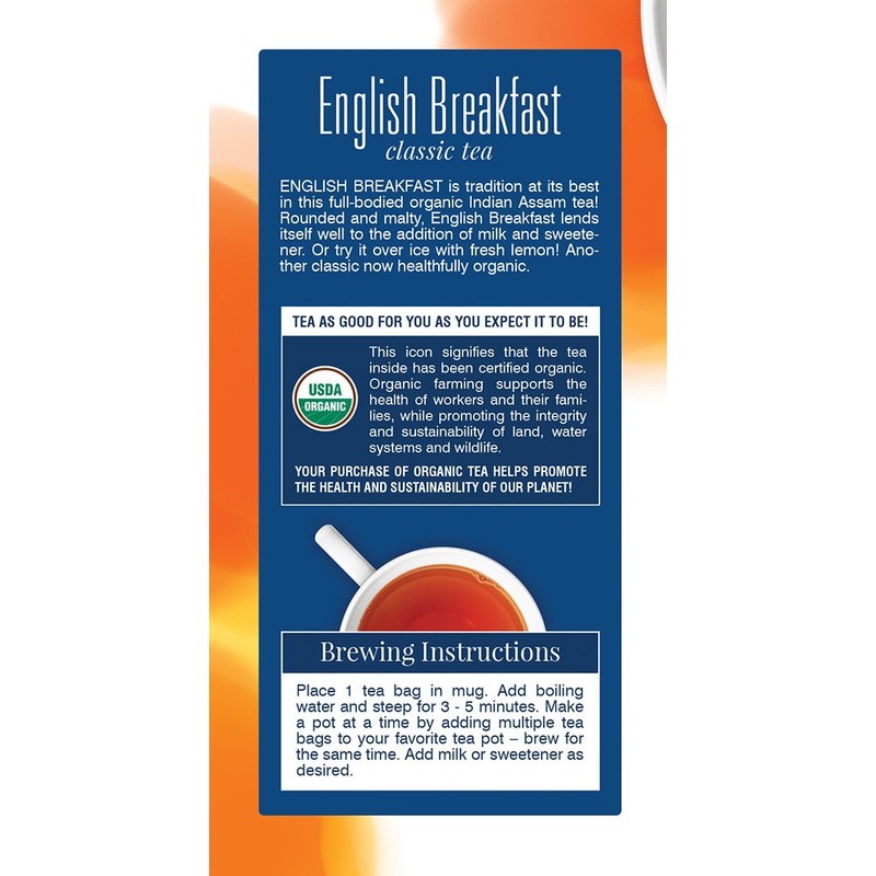Davidson's Tea English Breakfast, 25-Count Tea Bags (Pack of 6)