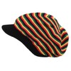 NY Rasta Cotton Beanie Visor (Black/Rasta)