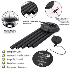 ASTARIN Dog Memorial Gifts Sympathy Wind Chime for Pet Loss Gifts, Cat Wind Chimes for a Grieving Pet Owner, Pet Memorial Wind Chimes