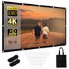 Projector Screen,100inch- 16:10 HD Portable Movie Screen Outdoor Projection Movies