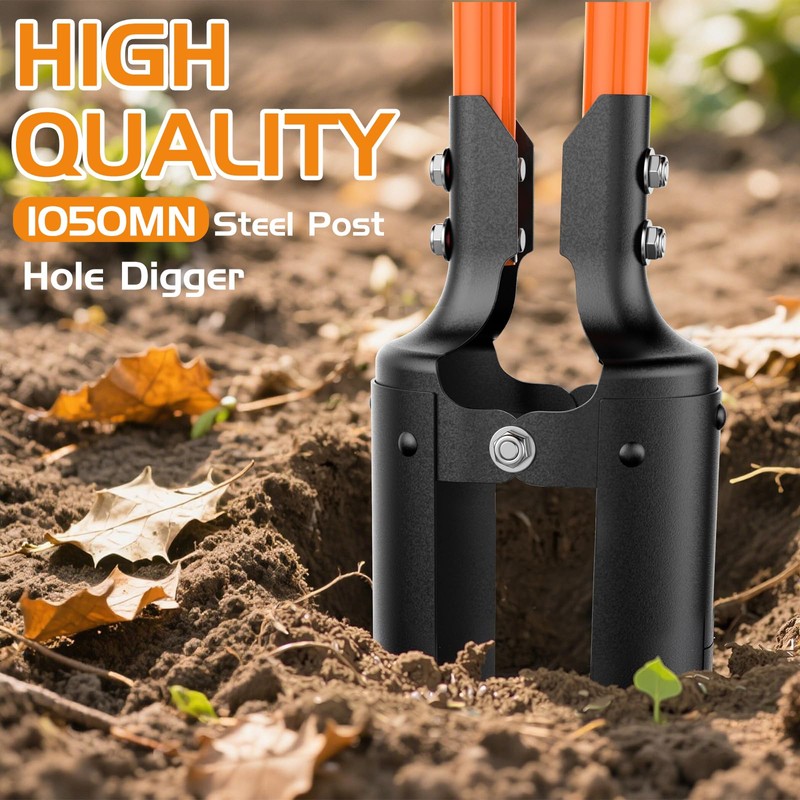 Post Hole Digger, Heavy Duty Post Hole Digger with Fiberglass