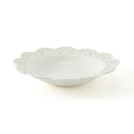 Francfranc French Pannier Deep Plate Lace White