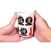 Japanese Yunomi Sushi Tea Cup Mino Ware, Kanji Print on
