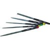 TRUSCO THI012-04 File Set Flat Oil Grain Total Length 67.9 inches (170 cm), Set of 12
