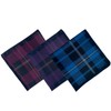 DsHome Men's Handkerchief, Cotton, 3-Piece Set, 17.9 x 16.9 inches