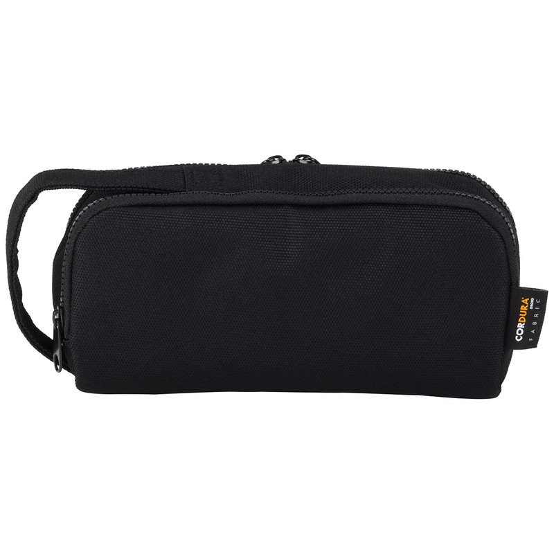 Midori 41784006 Pencil Case, 2-Way Pouch, Pen Pouch, Cordura, Black
