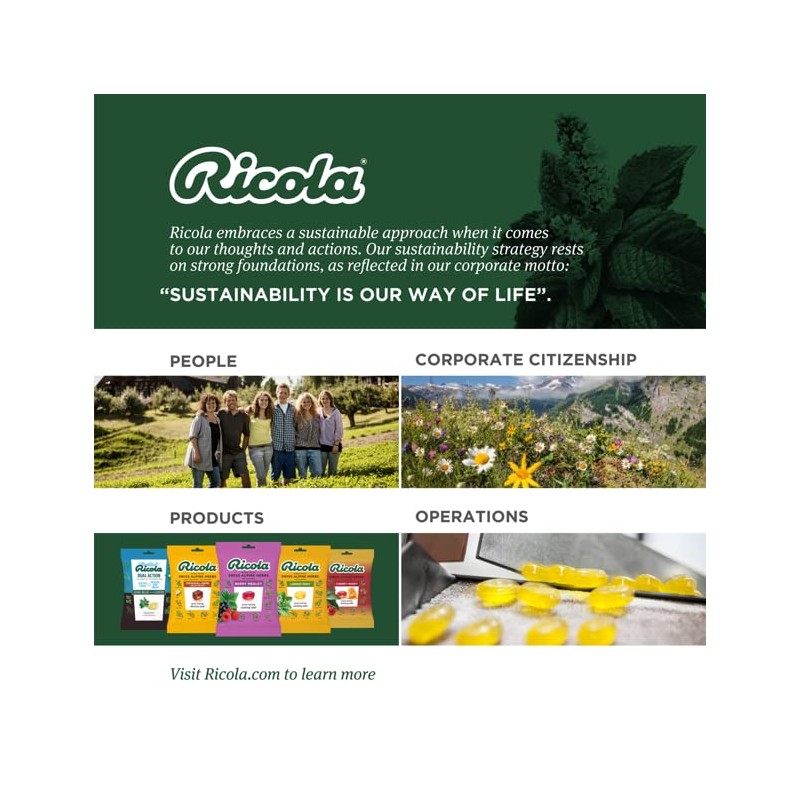 Ricola Sugar Free Original Swiss Herb Cough Drops, 19Count (Pack