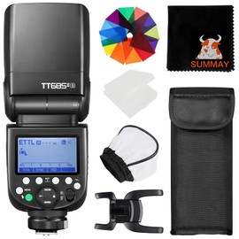 GODOX TT685IIS On-Camera TTL Flash for Sony Cameras, 1/8000s High Speed Sync, Quick-Release Lock, TCM Instant Conversion, GN60 Manual Speedlite, 0.1-2.6s Recycle Time