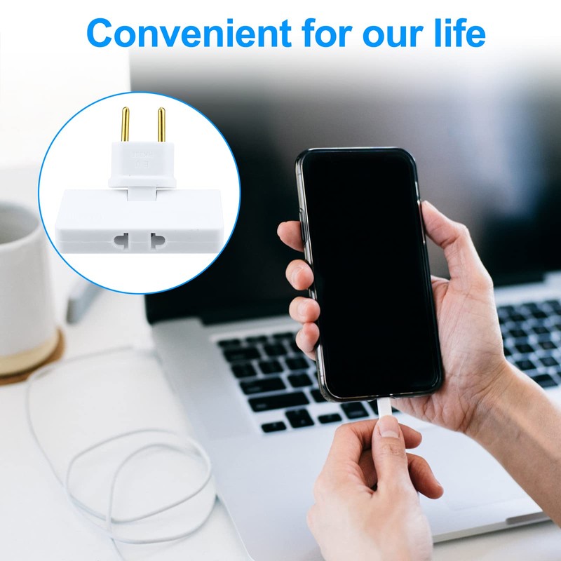 2er-Pack Flachsteckdose.