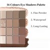SinceReal 16 Colours Brown Grey Nude Eye Shadows Palette for