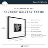 MCS Master & Co. Foundry Metal Gallery Wall Frame, Black,