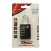 Primex 9507001 TSA-Approved 4-Digit Combination Luggage Locks – Black Zinc,