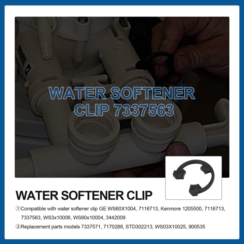 3/4" Water Softener Clip 7116713 for Kenmore, GE Sears Water