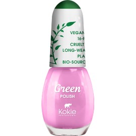 Kokie Cosmetics Vegan, Plant Based, Cruelty Free Nail Lacquer, Green Polish (Cherry Blossom GP45)