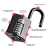 Squire CP60 Combination Padlock, 60mm, Black, 5-Wheel Lock
