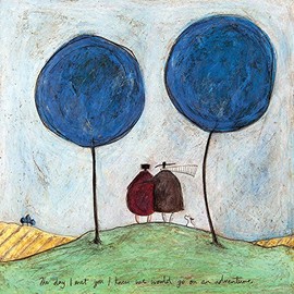 Art Group AFWDC91288 The Sam Toft The Day I Met You Canvas Print, Cotton, Multi-Colour, 1.8 x 30 x 30 cm