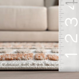 nuLOOM Nimah Geometric 2'8" x 8' Runner Rug for Living Room Bedroom Dining Room Entryway Hallway Kitchen, Beige