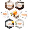 Rustark 10Pcs Polishing Wheel Wool Buffing Pad Microfiber Pads Assortment