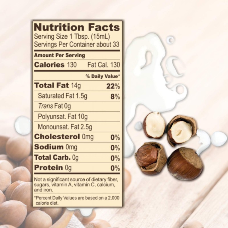 Roland Foods Roasted Hazelnut Oil, Specialty Imported Food, 16.9 Ounce,