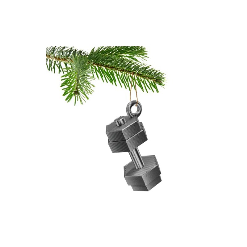 Dumbbell Christmas Tree Bauble Decoration Ornament For Christmas Xmas Noel