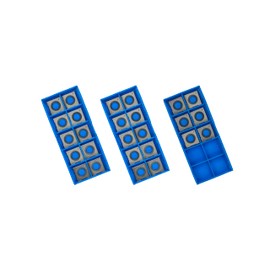 Cutech 40938 14.25mm Square 2-Sided Tungsten Carbide Inserts, OEM Replacement for Cutech Spiral Cutterhead Benchtop Woodworking Machines, 14.25 x 14.25 x 2mm (26)