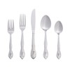 RiverRidge Rose Monogrammed Flatware Set 46 Piece Silverware - P