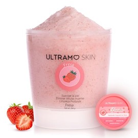 ULTRAMO Exfoliante Corporal, Exfoliante para Cuerpo, Rostro, Manos y Pies (fresa)