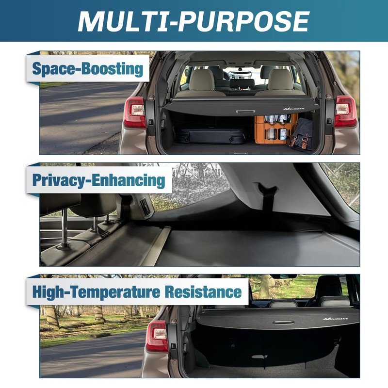 Nilight Cargo Cover Fit for Subaru Outback 2015 2016 2017