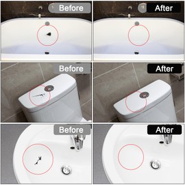 LANBOKIT Tile, Granite and Marble Repair Kit(Color Match), 3.7 OZ Tub and Fiberglass Shower Repair Kit with Strong Adhesion, Porcelain Stone Repair Kit for Cracks, Holes, Chips, Scratches, Dents