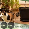 Newtay 4 Pcs 16'' Plant Pot Grid Soil Protector Covers