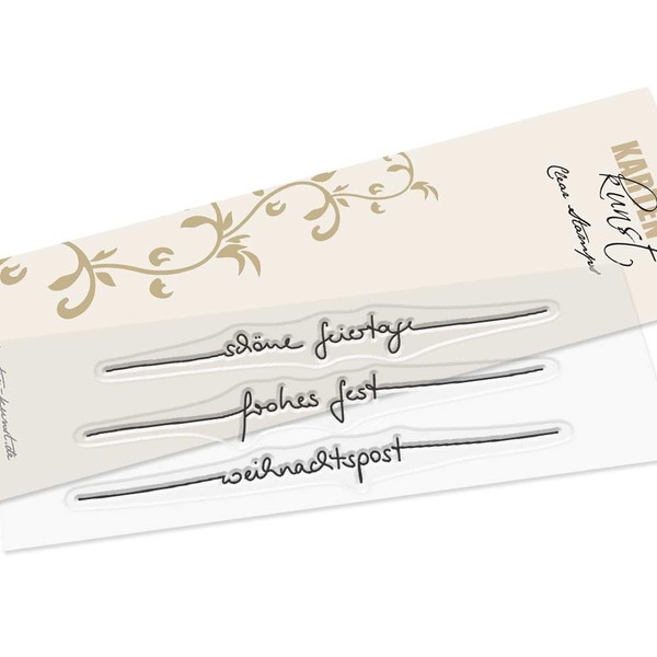 Motif Stamp Lettering Set Holidays Karten-Kunst KK-0249 Clear Stamps Clear