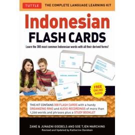 Indonesian Flash Cards: Learn the 300 most common Indonesian words with all their derived forms (Audio Included)