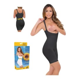 Faja Body Boxer Apertura Abajo Mod.1000 Color Negro Talla Med