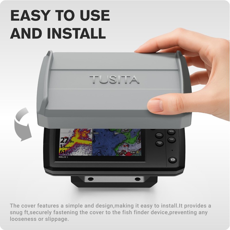 TUSITA Cover Rubber Compatible with Humminbird Helix 5 Series