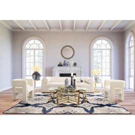 4" x 6" Picture Frame - Blue and White Floral Petals Polyresin Portrait Holder - Decorative Glass Frame for Home or Office - Sentimental Gift Idea