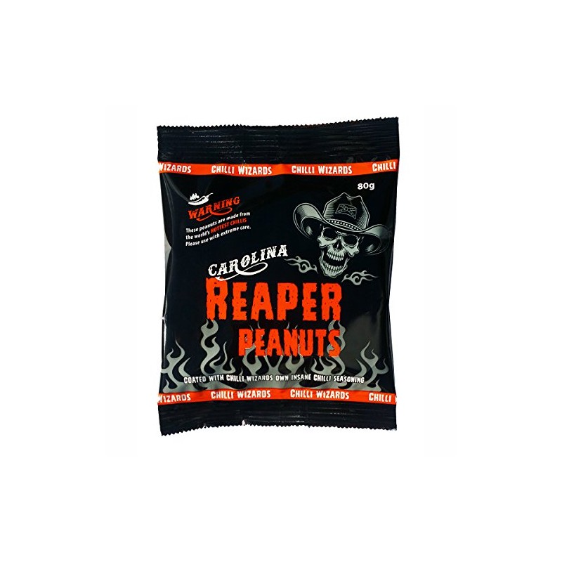 Carolina Reaper Peanuts - Hot as Hell Seasoned Peanuts 80g