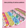 20 Pieces Colorful Mini Nail Files Double Sided Nail Buffer