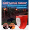 2 Pack Solar Security Alarm Lights, 129dB Gunshot Sounds &