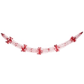 Christmas Concepts® 9ft x 1ft Large Round Foil Garland Festive Hanging Decorations – Christmas Trimming (Red)