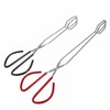 BIUDECO 2Pcs Long Handle Outdoor Tongs Heavy Duty Firewood Scissor
