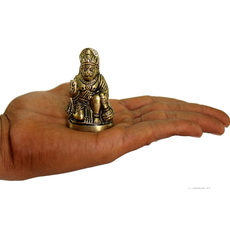 ESPLANADE Brass Hanuman Anjaneya Pavan Putra Bajrangbali Idol Murti Moorti