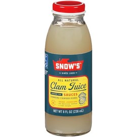 Snow's All Natural Clam Juice, 8 Fluid oz Bottle - Gluten Free, Keto Friendly - Great for Pasta & Seafood Recipes